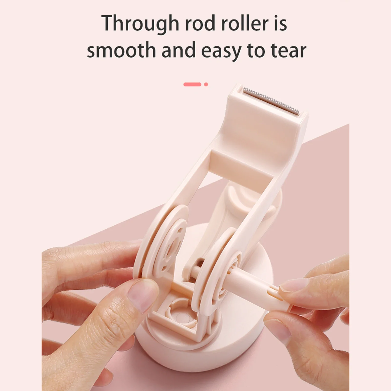 Desktop Tape Dispenser 20mm Width Tape Suction Cup Type Bottom Rotation Structure Tape Cutter Packing Sealing Boxes