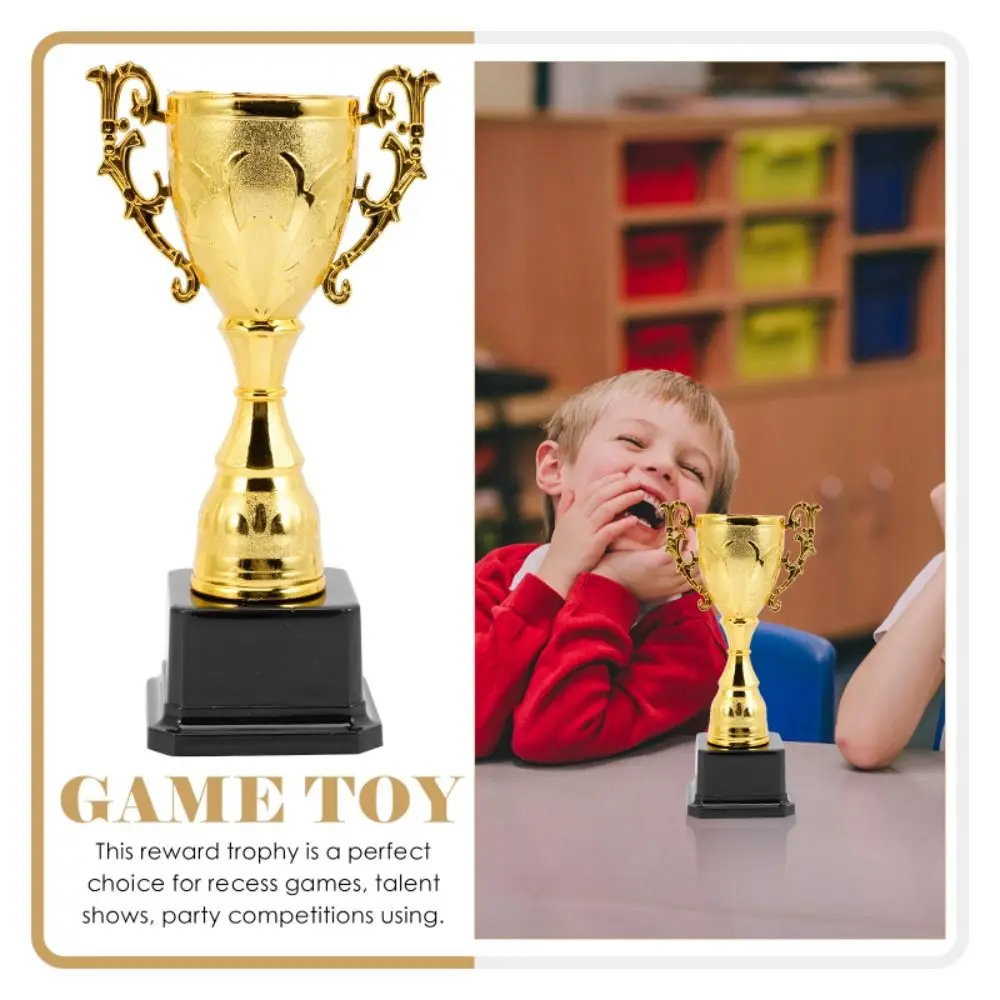 Children's Gold Trophy Awards Plastic Model School Rewarding Supply Winner Award Trophy Competition Soccer Craft Souvenirs