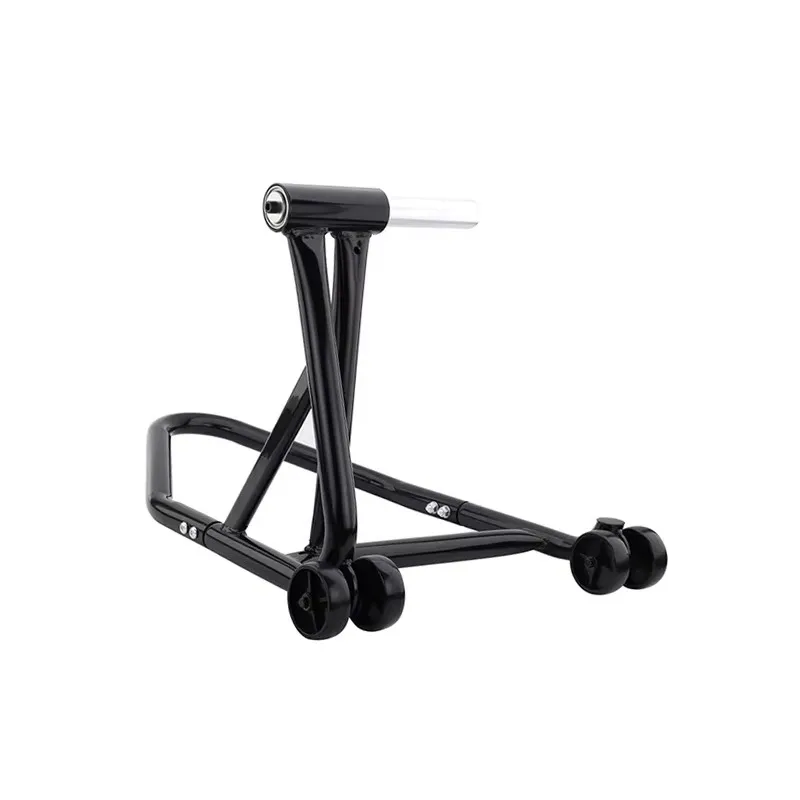 تركيب بسيط، حامل عجلة فولاذي أسود، أداة إصلاح الدراجة النارية لأنظمة الجسم، إطار دعم بسيط