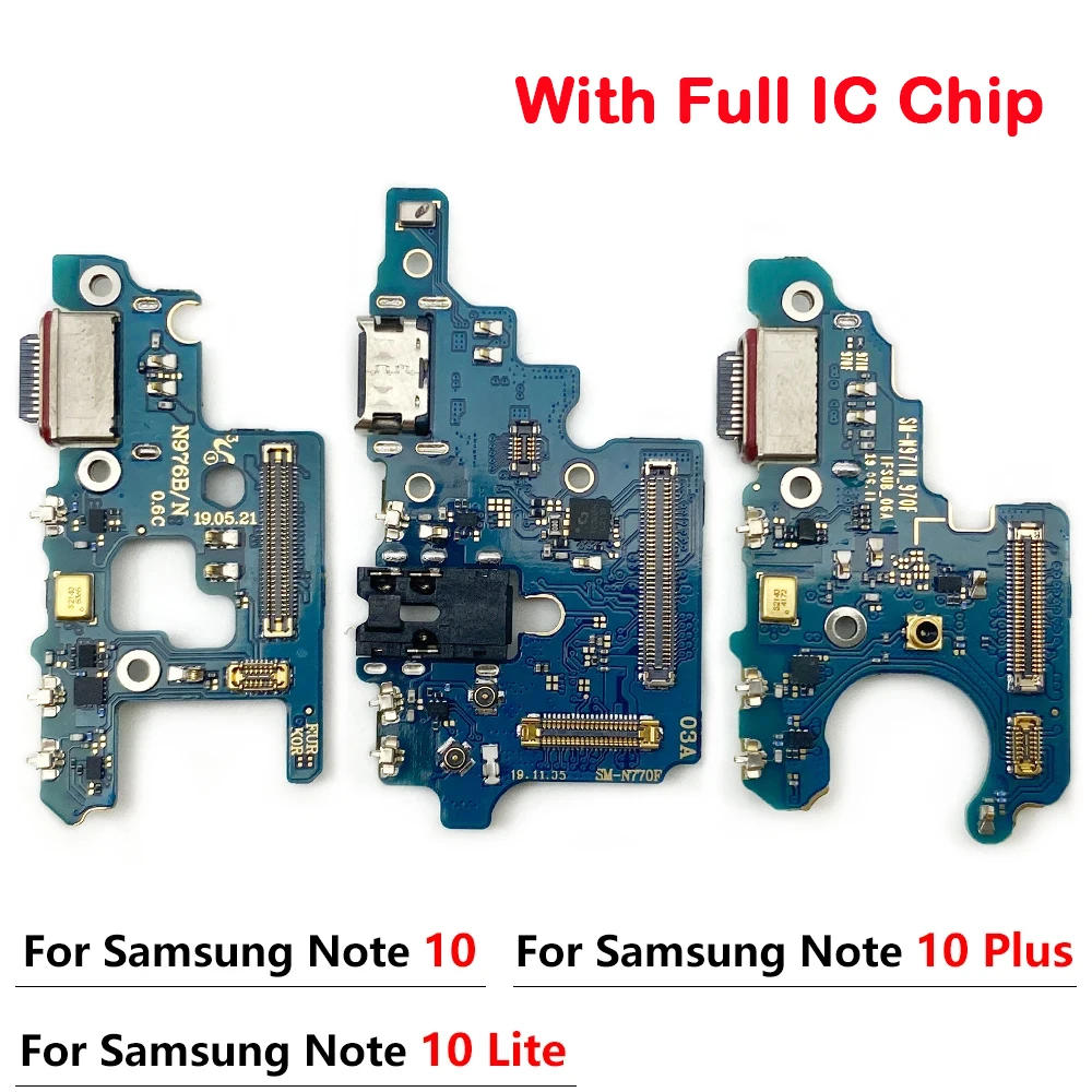 For Samsung Note 20 Ultra 8 9 10 Lite Plus N970F N950F N950U N960F USB Charging Connector Board Plug Port Dock Cable