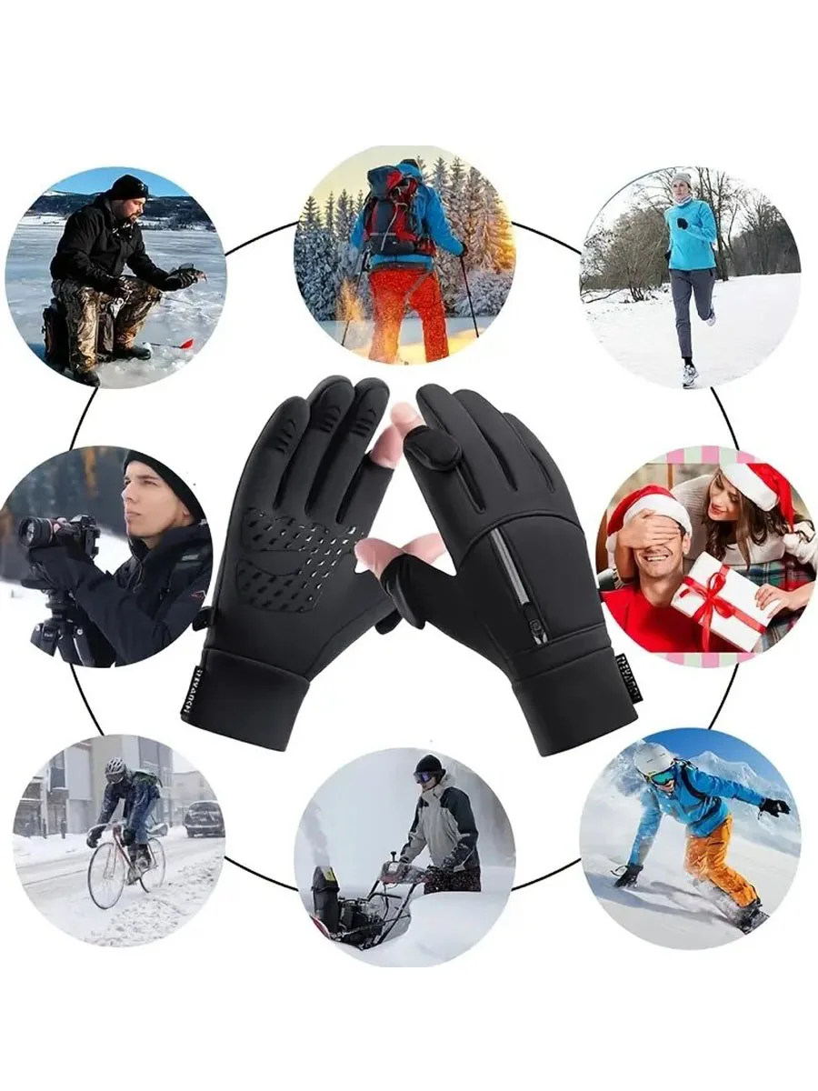 AliExpress Waterproof Thermal Winter Gloves for Men And Women Warm Sport Gloves for Running Cycling Driving Ski Hiking Work