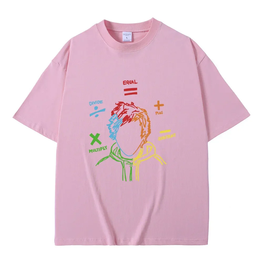 إد شيران The Math Tour Sheerios تي شيرت عادية كم قصير المرأة تي شيرت خمر الهيب هوب تي شيرت الشارع الشهير #5