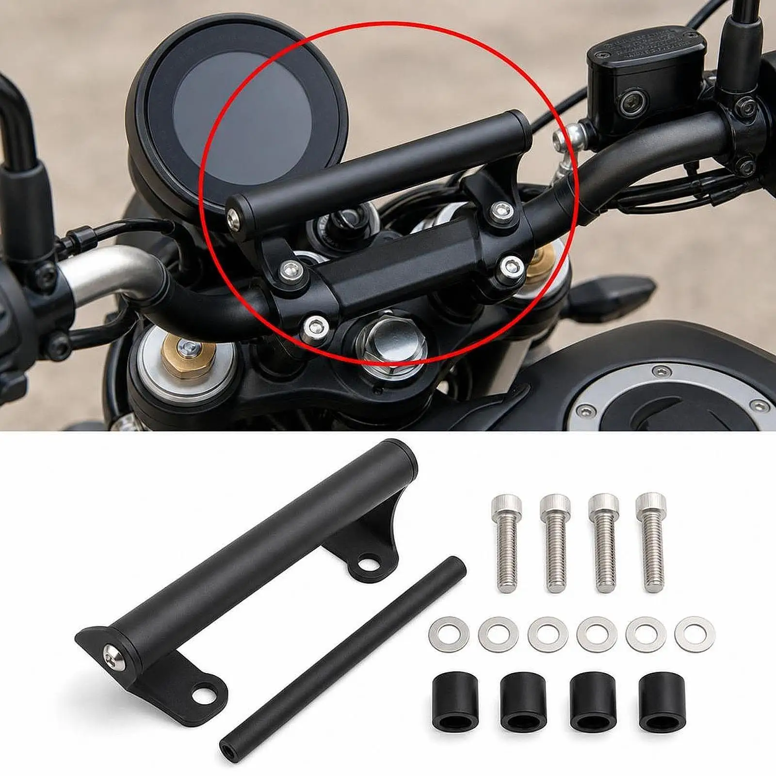 Motorcycle Navigation Bracket Repair Phone Bar Holder for Speed