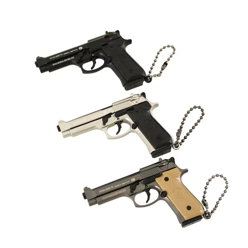 1:3 Metalen Pistool 1911 mini Gun Miniatuur Model Berta 92F Sleutelhanger Hoge Kwaliteit Collectible TVerjaardagscadeau