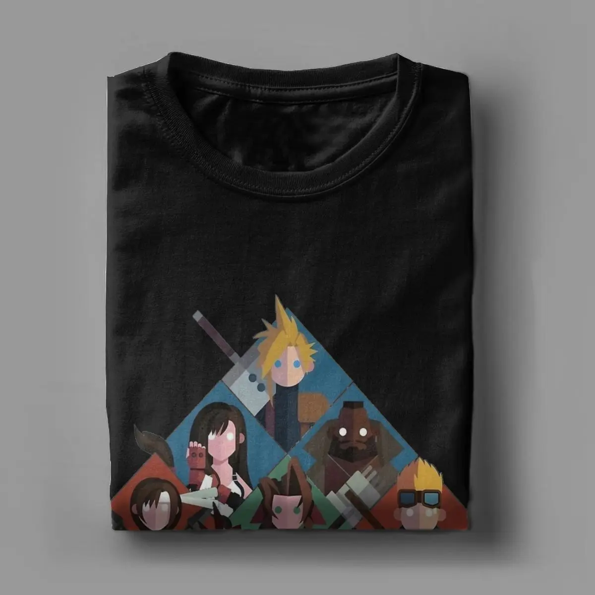 Final Fantasy VII Character Cartoon Apparel T-Shirt Men Women Funny Games Hipster Cotton New Arrival Clothing