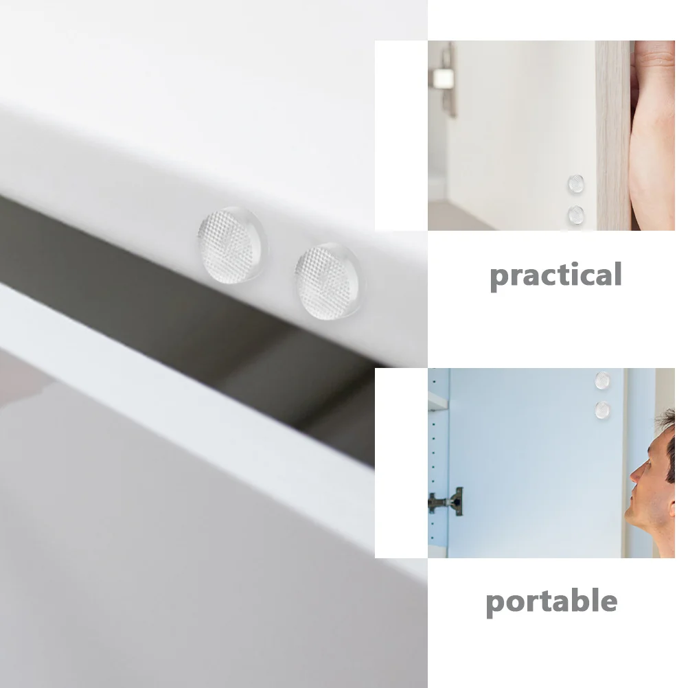 

200Pcs Cabinet Bumpers Clear PVC Flexible Drawer Bumpers Noise Dampening Glass Tabletop Pads Furniture Protection Silent Floor
