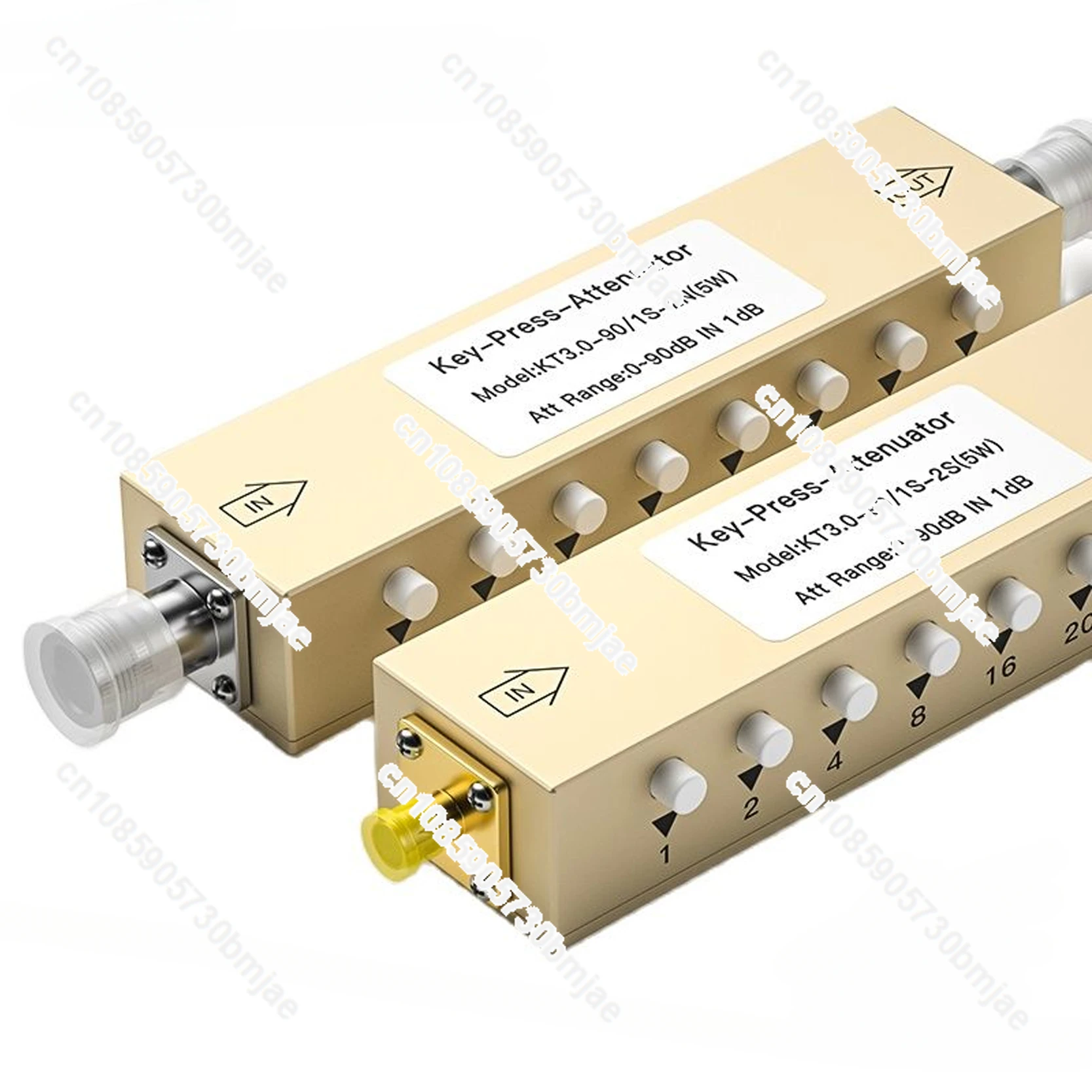 SMA / N Type RF Adjustable Signal Attenuator 0-90db Step Adjustable Attenuator / Key Adjustable Attenuator