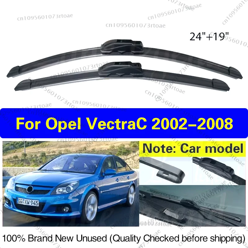

Car Wiper Blade Front Window Windscreen Windshield Rubber Refill Wiper For Opel Vectra C 2002 - 2008 LHD 24"+19" Car Accessories
