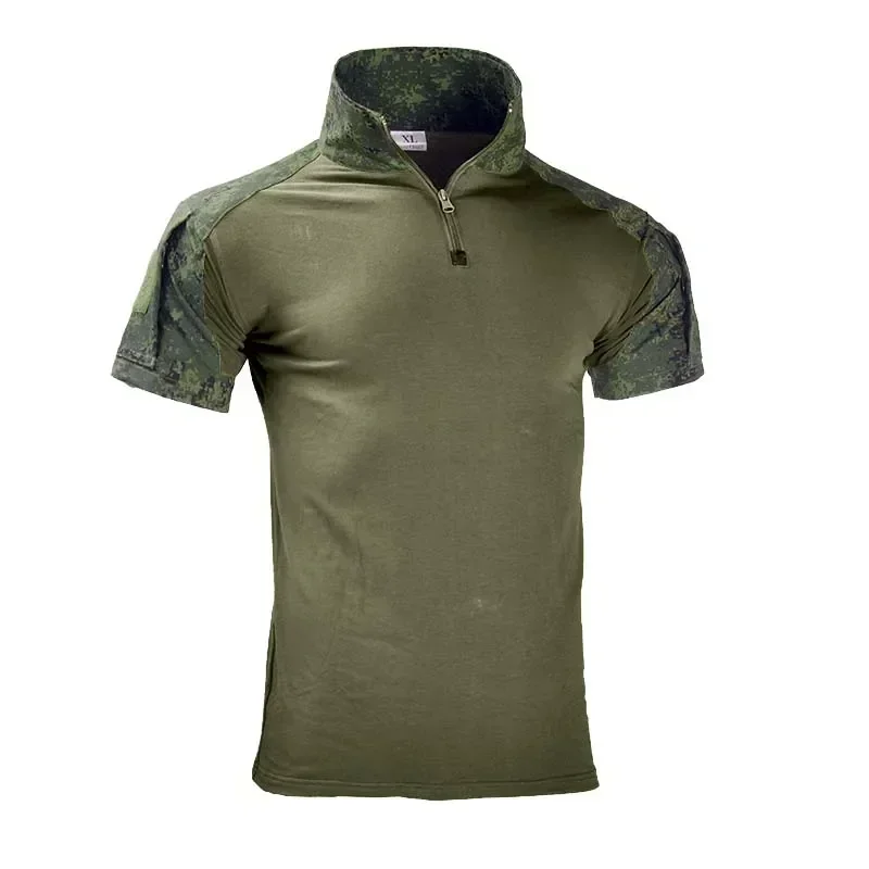 T-shirt militaire respirant pour homme, t-shirt de l'armée, camping, randonnée, surdose, extérieur, camouflage, US Skip