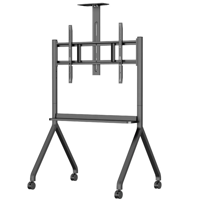 TV mobile bracket floor-to-ceiling cart lifting machine with wheel 55-120 inch hanger