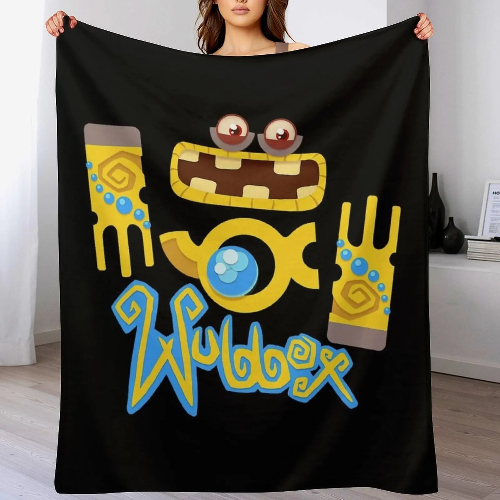 

My Singing Monsters Wubbox Throw Blanket Summer Beddings Hair Loose funny gift Blankets