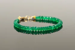 Green Onyx Bracelet, Natural Gemstone Delicate Bracelet
