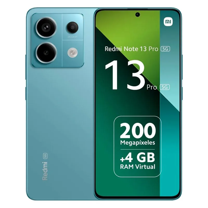 Xiaomi Redmi Note 13 Pro 5G Prosesor 4nm Layar Adaptif 120Hz Kamera AI 200MP Pengisian Cepat 67W Ponsel Tahan Air IP54
