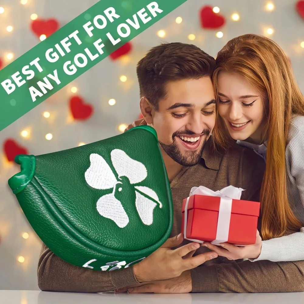 1pc Clover Golf Club Head Covers Golf Putter Cover Golf Stylish Club CoverSuitable for Outdoor Enthusiasts of Both Genders image 5
