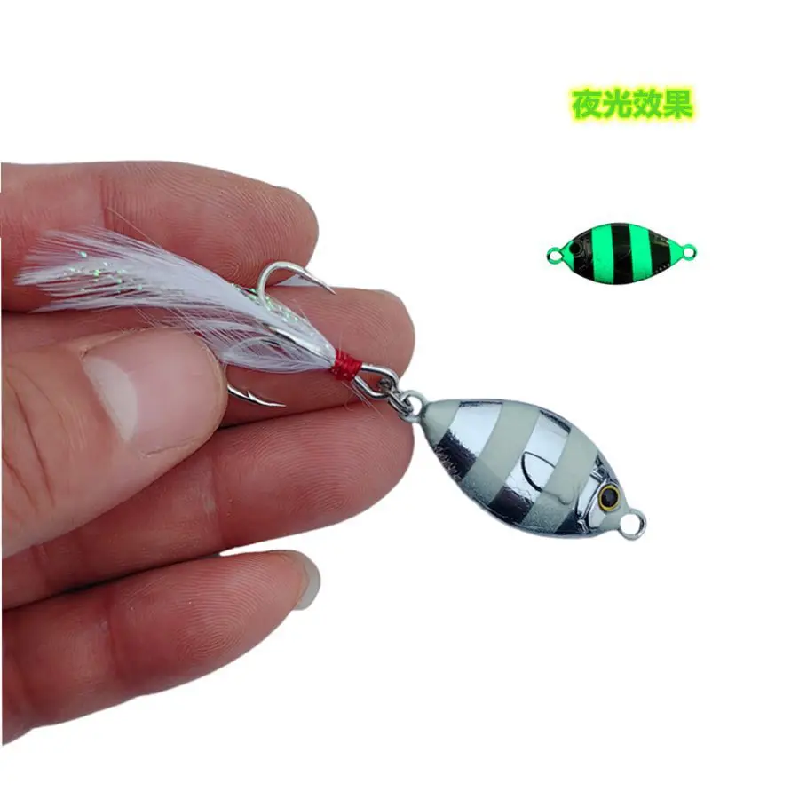 Fishing Lure Fish Shape Jigs 15g 20g 30g Shore Cast Jigbait Artificial Lures Minnow VIB Bass Mandarin Hard Bait