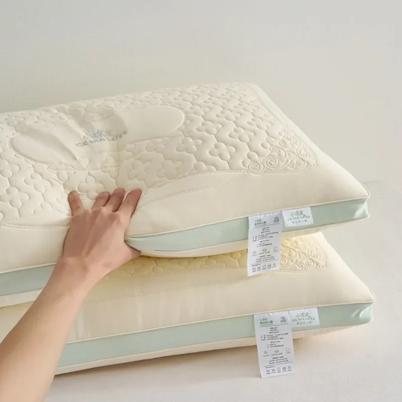 

2025 new small Liangpi latex pillow multi-directional natural traction, fluffy and not easy to collapse Mid to high pillow