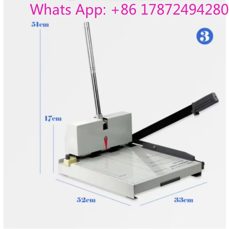 Multi-Tasking QD-C Manual Binding Machine Three Holes Paper Punching and Cutter 2-in-1 Function