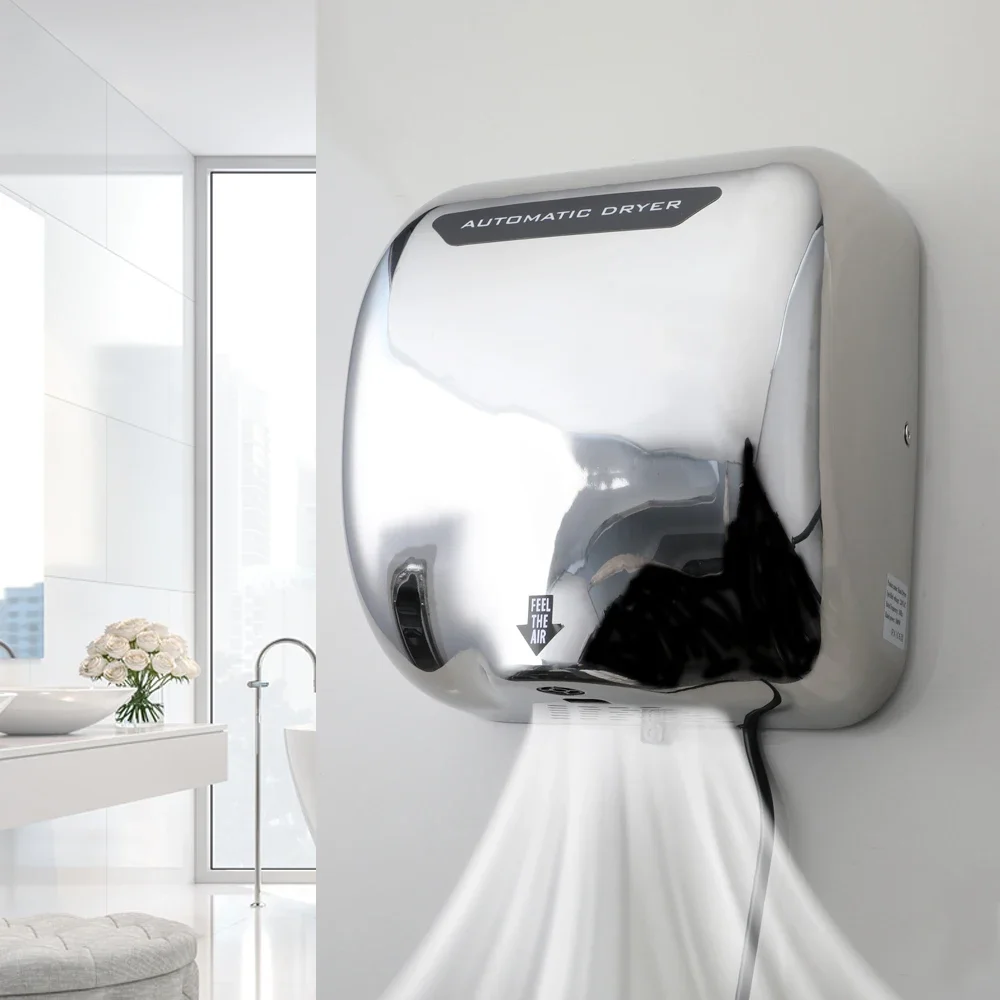 Commercial Automatic 304 Jet Hand Dryer Stainless Steel Electric Hand Dryer for Bathrooms for Hotels and Apartments