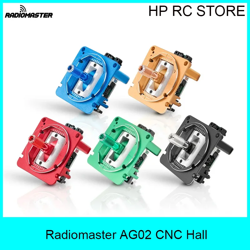 RadioMaster AG02 CNC Hall Gimbal Set Throttle Centering Adjustable Travel 30-56° for TX16 TX15 Boxer Radio
