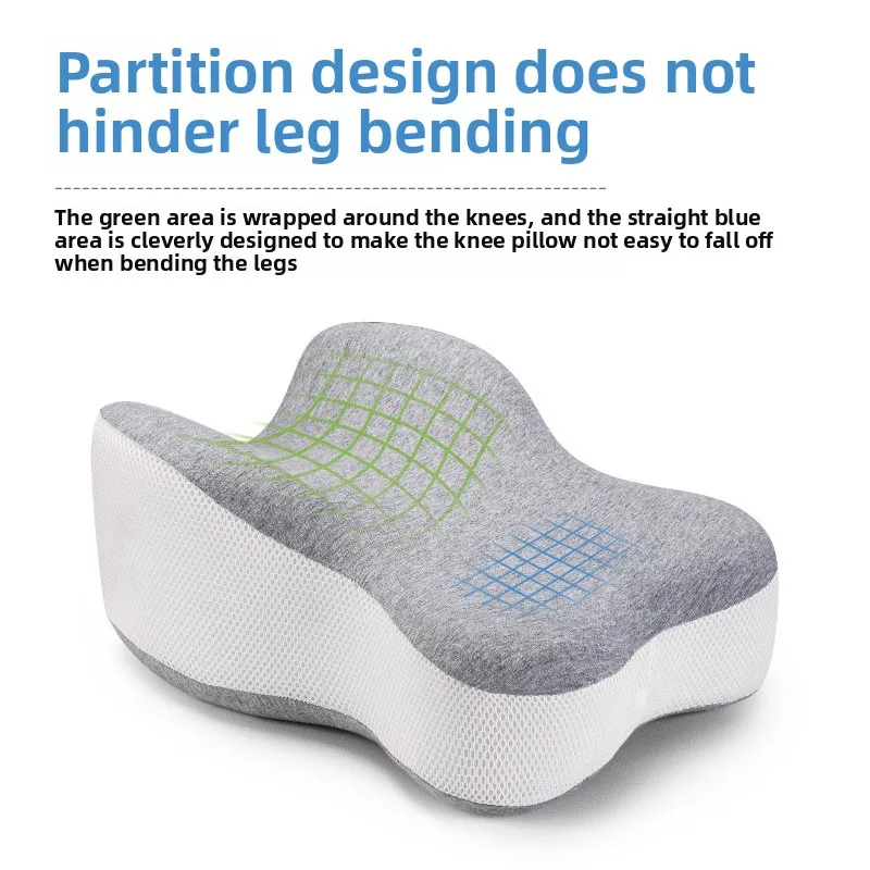 Orthopedic Slow Rebound Memory Cotton Clamp Leg Pillow Maternity Foot Pillow Strap Adjustable Side Sleeping Knee Leg Pillow