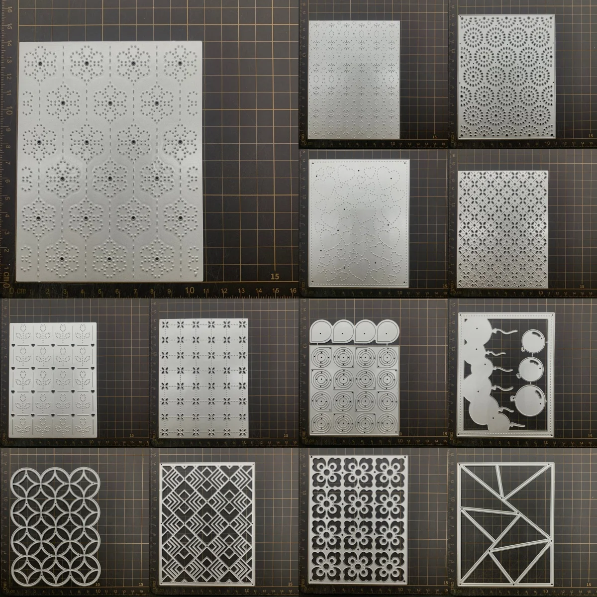 

13 видов металлических вырубных форм для скрапбукинга, декоративного тиснения и рукоделия, трафареты для вырезания