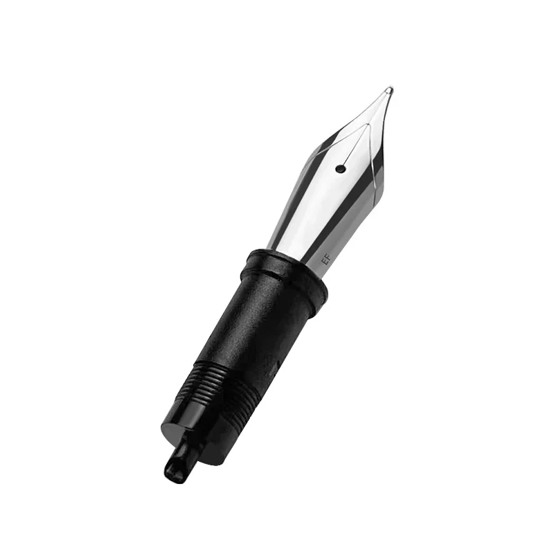 Stylo plume allemand n ° 6, design de luxe unique, EF F M 0.38mm 0.5mm 0.7mm, pointe d'écriture, or et argent, accessoire flexible