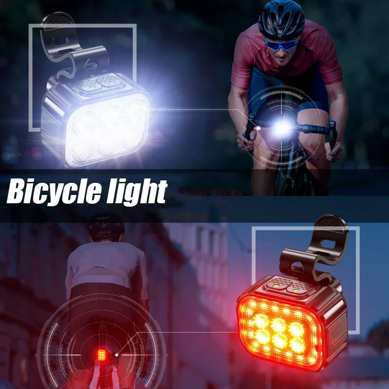 Rechargeable Bicycle Light  LED Bike Light Front Rear Road MTB Bicycle Lights Waterproof Bike Safety Lighting Cycling Equipment