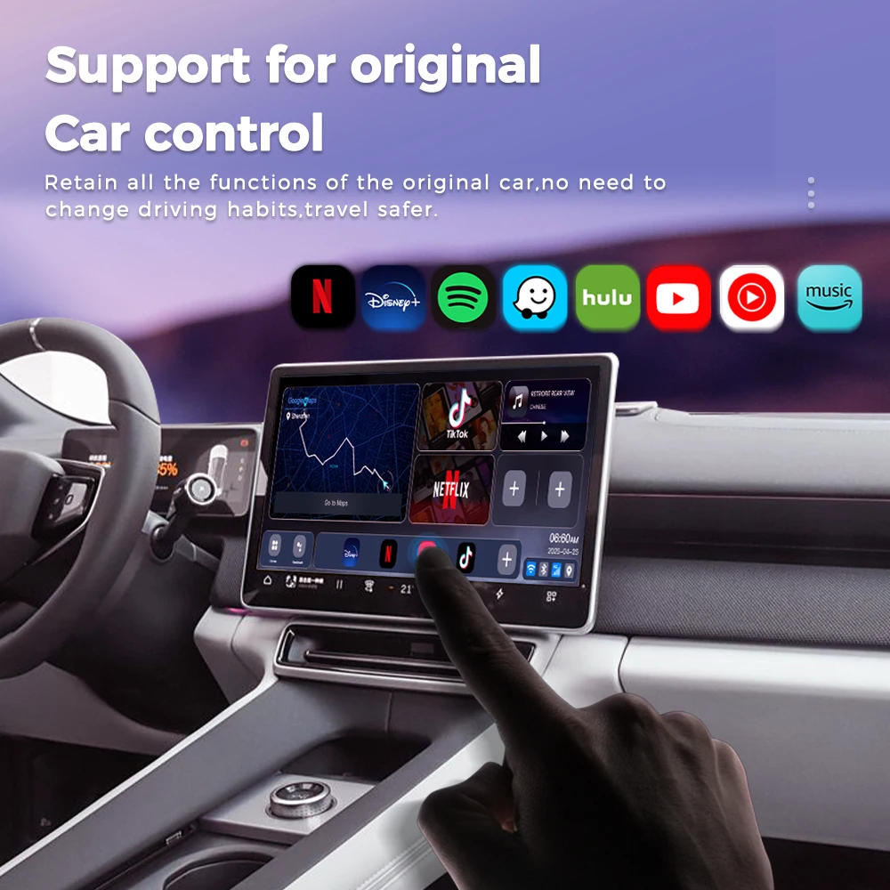 MMB MAX Android 13 CarPlay Ai Box 8+128G QCM6125 8 Cores Netflix&Youtube GPS 4G LTE For Polestar 4 Multimedia Video Android Auto view 5