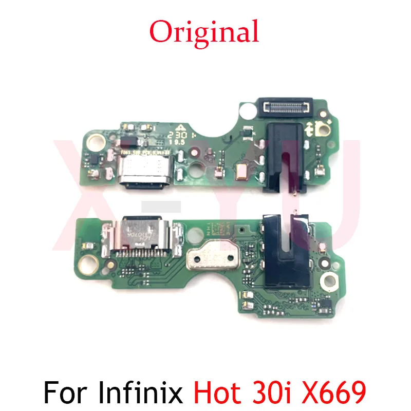 For Infinix Hot 30i 30 Play NFC 4G 5G X669 X6831 X6832 X6835 USB Charging Board Dock Port Flex Cable Repair Parts