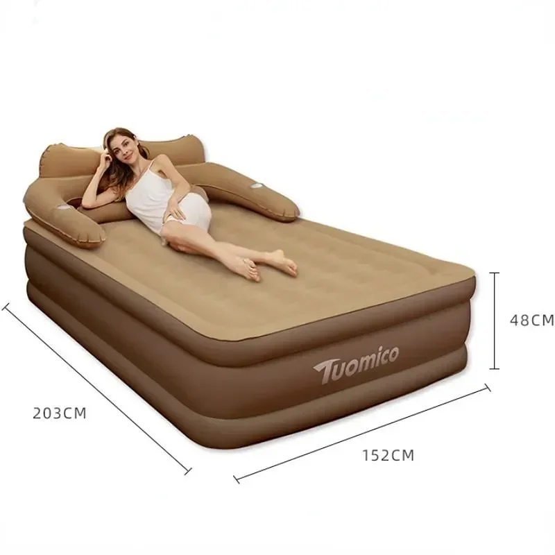 Home Convenient Inflatable Mattress Outdoor Camping Air Bed Foldable Inflatable Bed Inflatable Bed