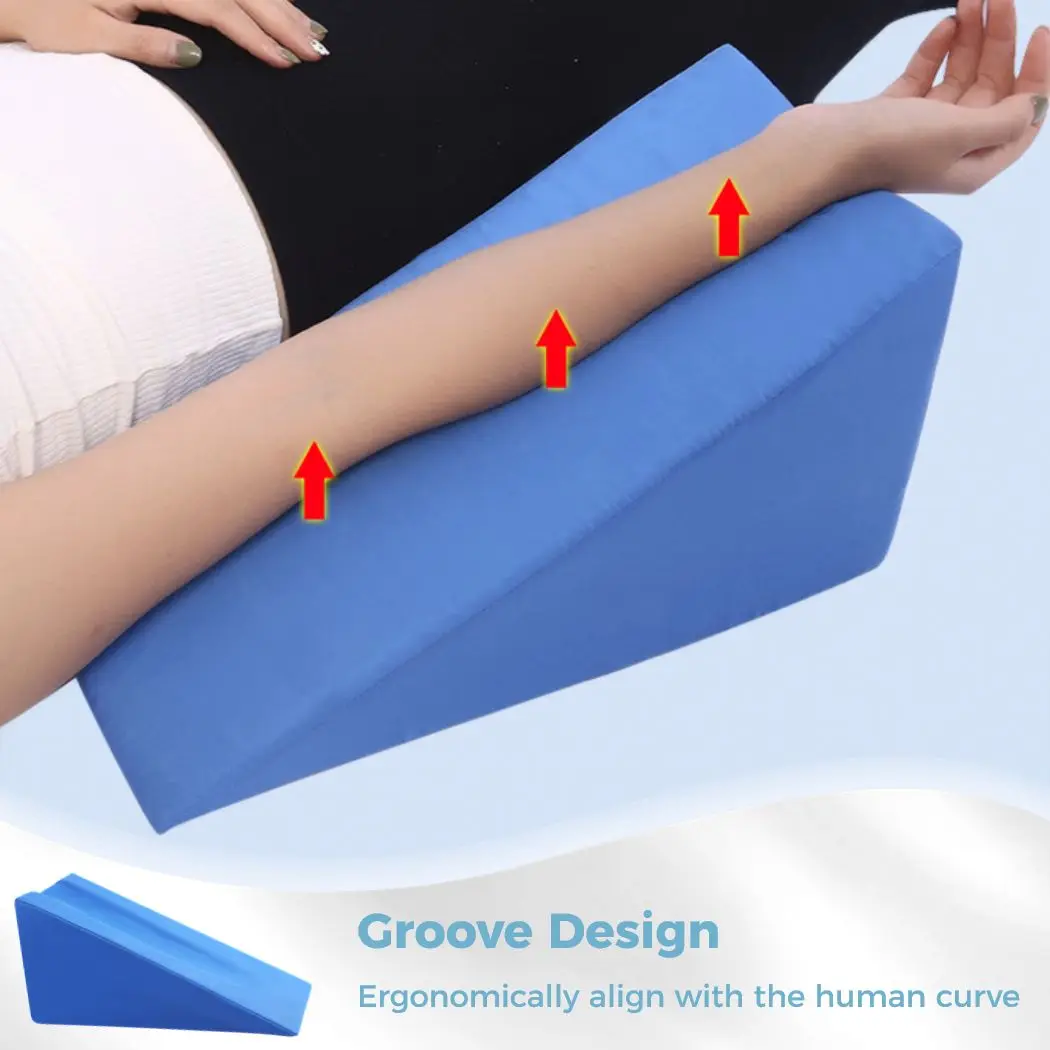 Soft Foam Arm Elevator Pillow Elbow Support Pillow For Bed Sores Ergonomic Arm Rest Wedge Pillow Arm Support Sponge For Sleeping