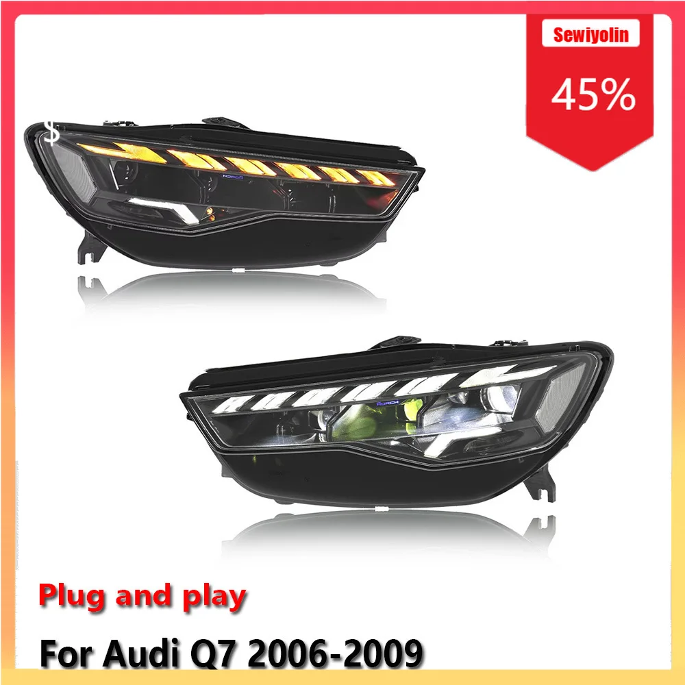 

Car Lamps Headlight Assemblies For Audi A6 RS 2016-2018 Fog DRL Brake Turn Signal Lamp Plug and Play