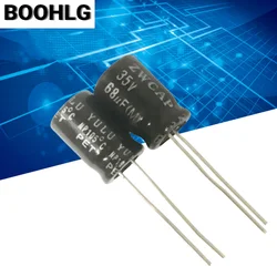 20PCS original genuine NP audio speaker mid-range frequency division non-polar electrolytic capacitor 35v 68uf 8X11mm