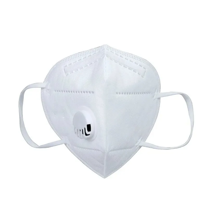 10PCS Folding Valved PM2.5 Dust Mask PM2.5 Anti Formal Dehyde Proof Bad Smell Face Mouth Mask Safe Breathable