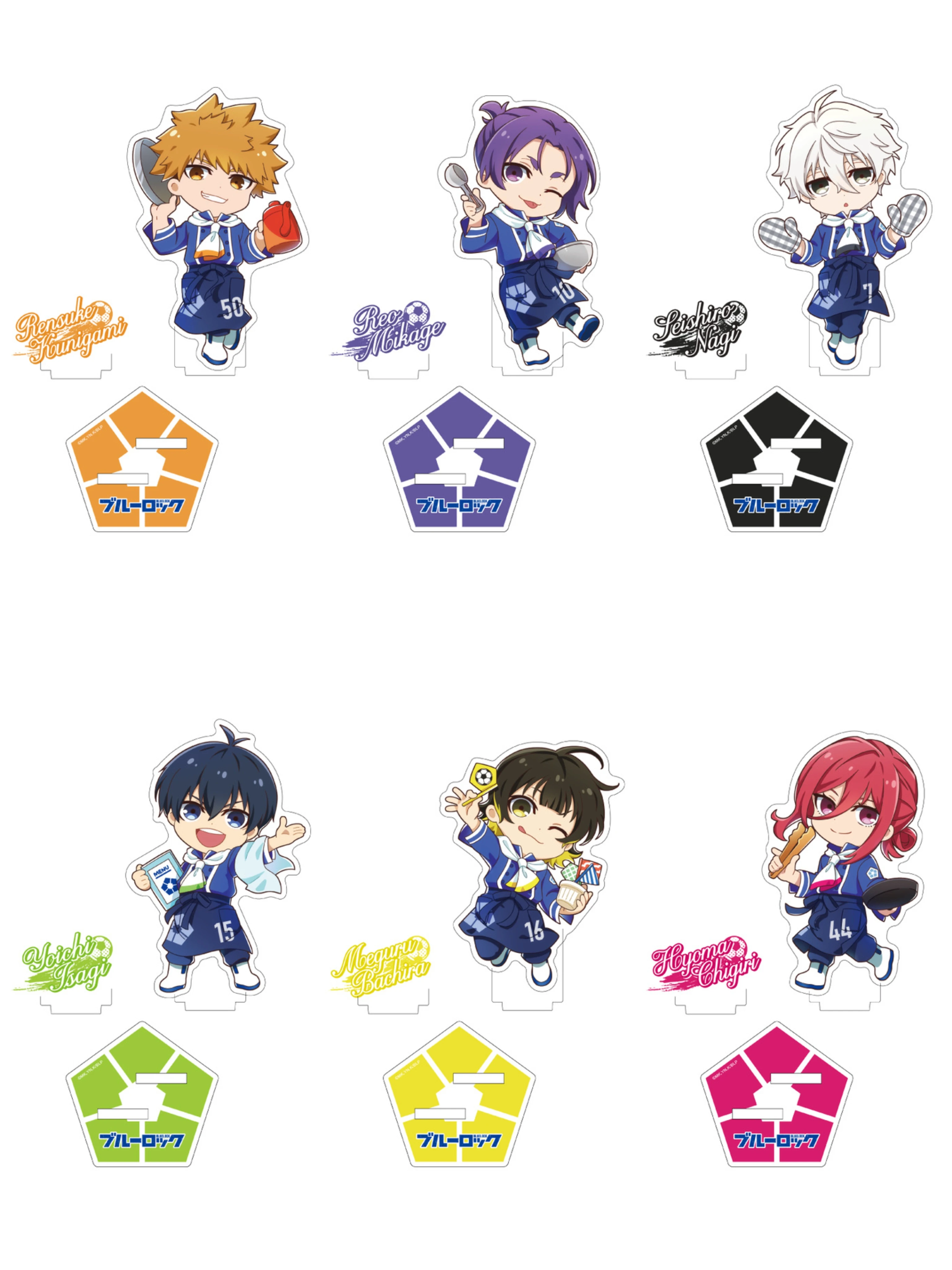 

10cm Hot Blue Lock Anime Michael Kaiser Itoshi Sae Rin Acrylic Figure Double Stand Desk Decor Model Plate Birthday Gift Props