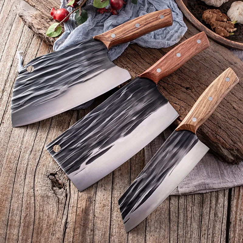 Forged Household Knife Chopping Knife Slicing Vegetable Sharp Cutting Vegetable Meat Stainless Steel Chopping High Carbon Knife