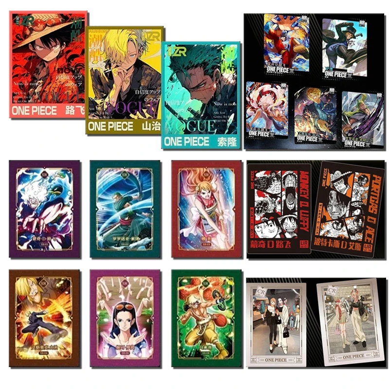 

Anime ONE PIECE SSR HR ZR card Monkey D Luffy Nami Tony Tony Chopper Roronoa Zoro Game Collection Birthday Christmas toys gifts