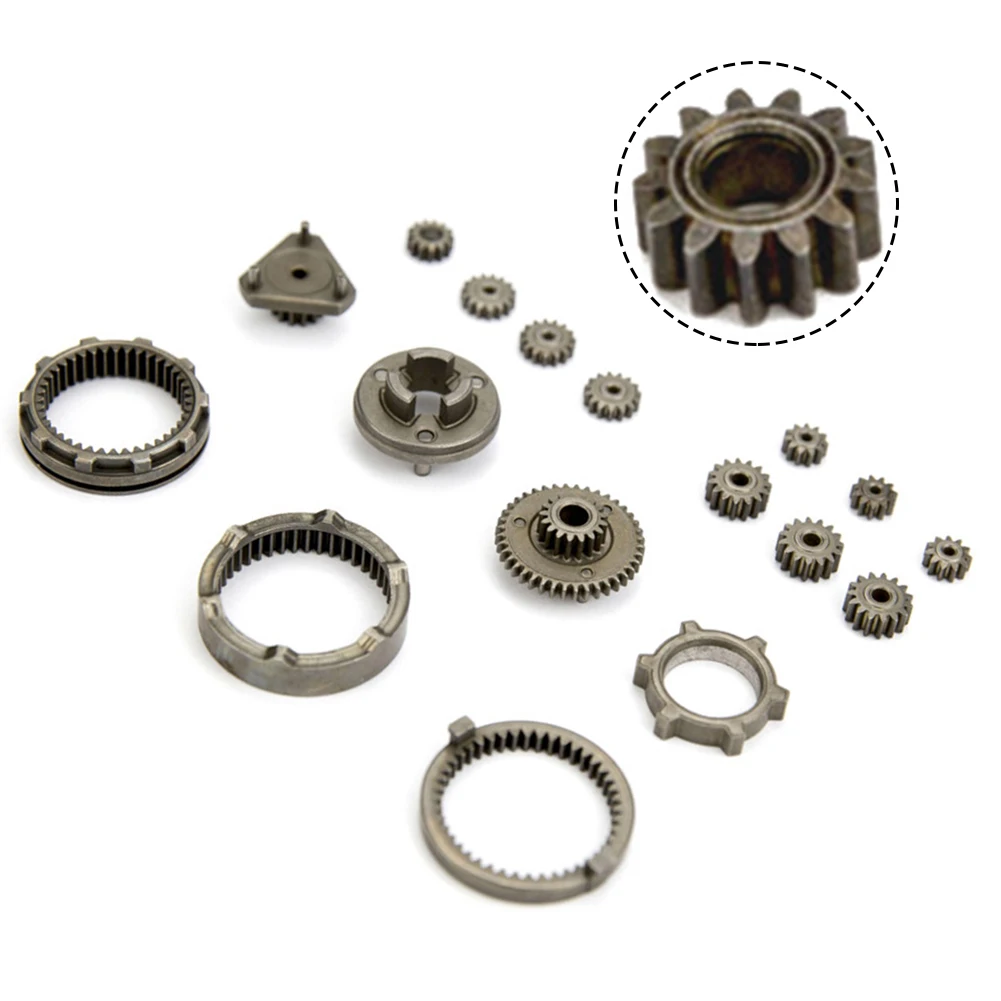 Imagem -06 - Brushless Lithium Furadeira Elétrica Self-locking Gear Grupo Redução Gear Grupo Equipamento Oficina Ferramentas Elétricas Peças 17 Pcs 6x8x4cm