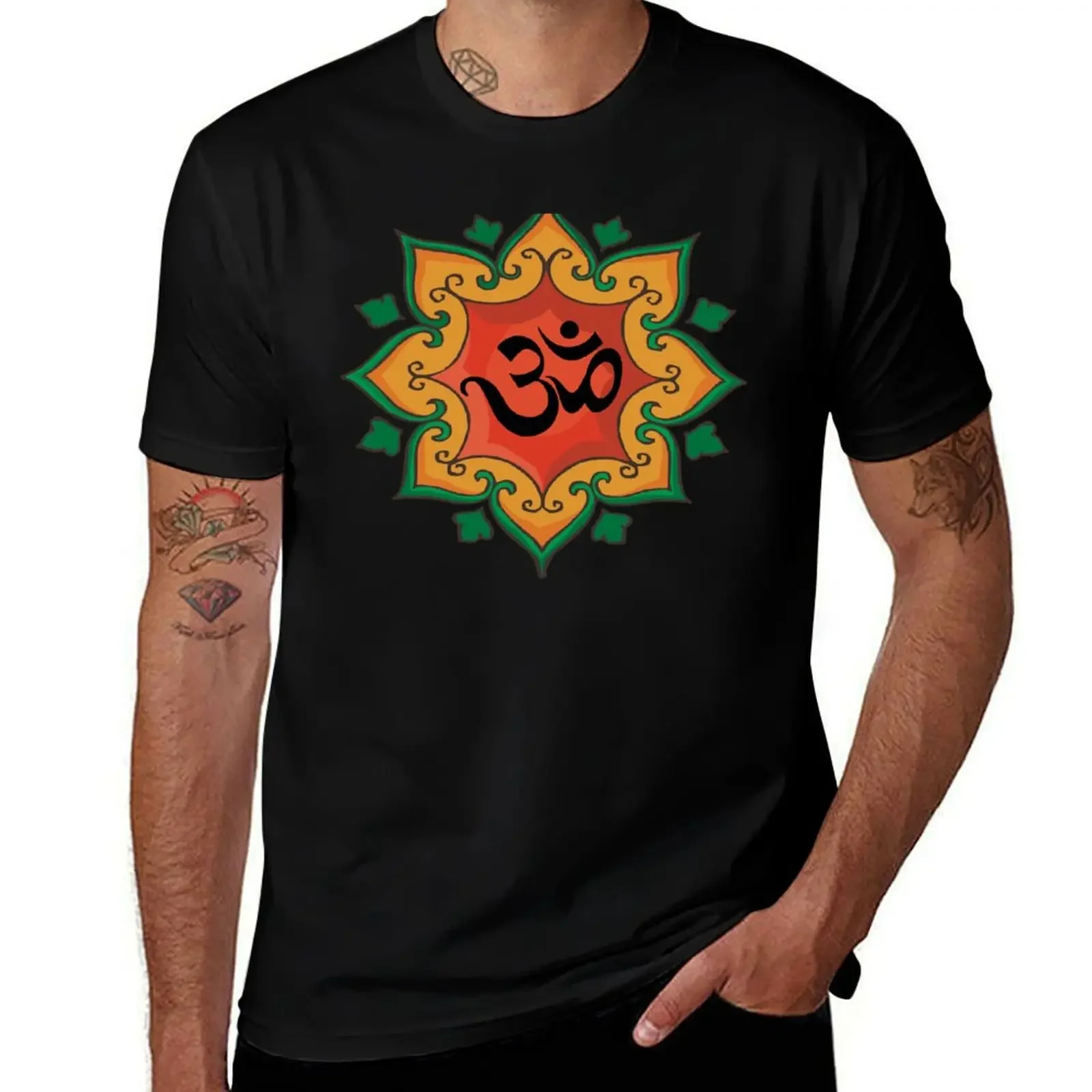 Om India, Hindu, Hinduism T-Shirt anime stuff cheap stuff T-shirts for men cotton