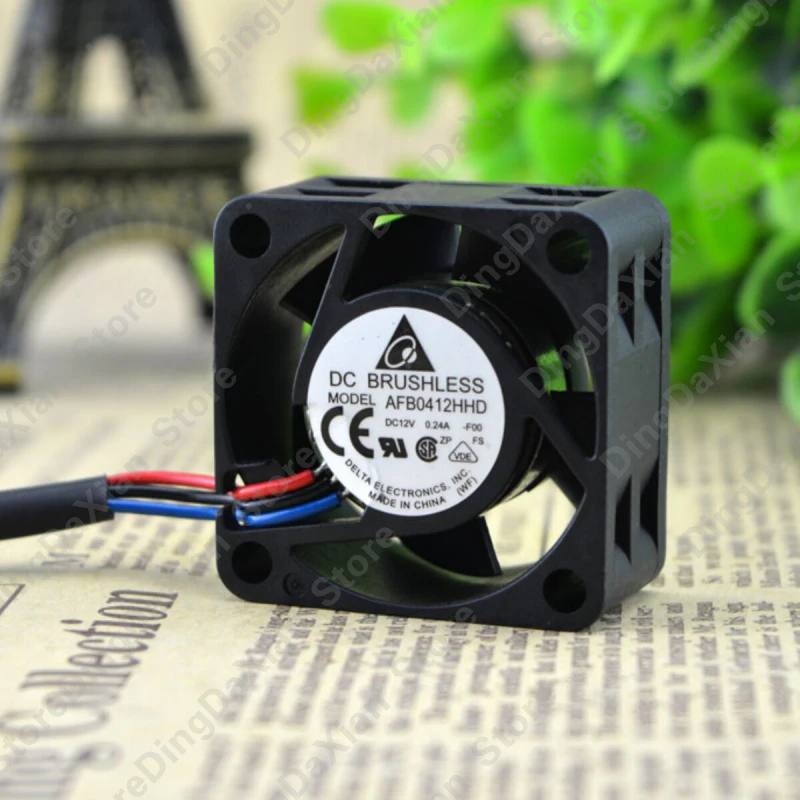 l 1PCS For DELTA AFB0412HHD | 12V 0.24A Small Quiet Server Chassis Fan 40×40×20mm 4CM