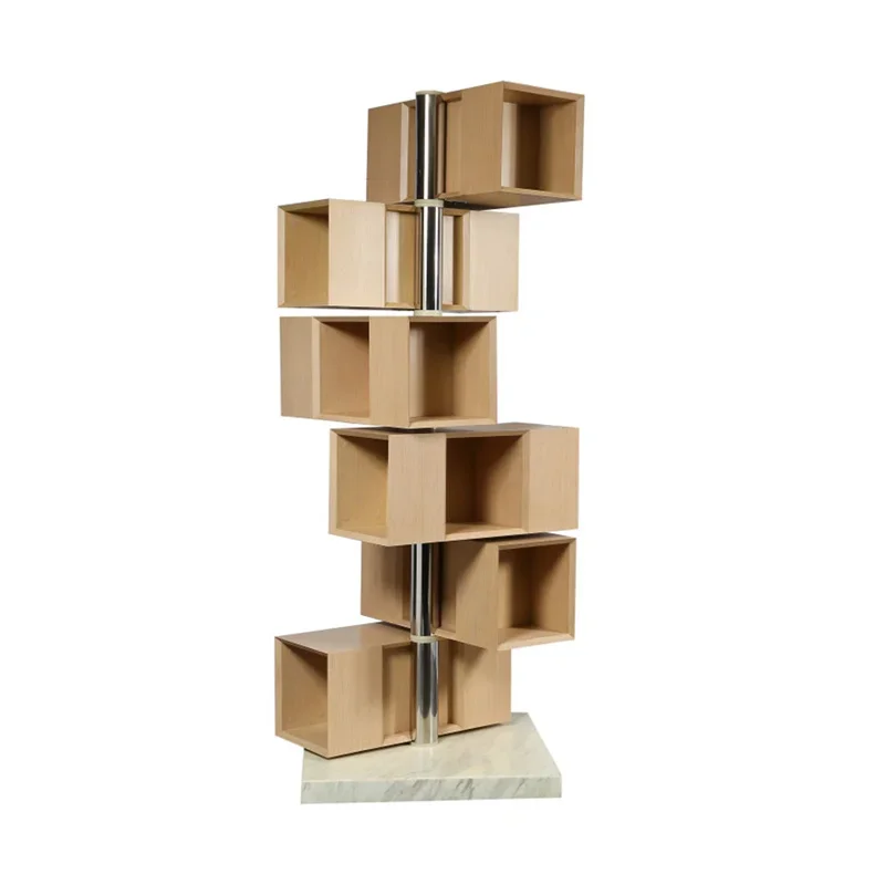 Rotating Bookcase Living Room Bedroom Locker Exclusive Design Bookshelf