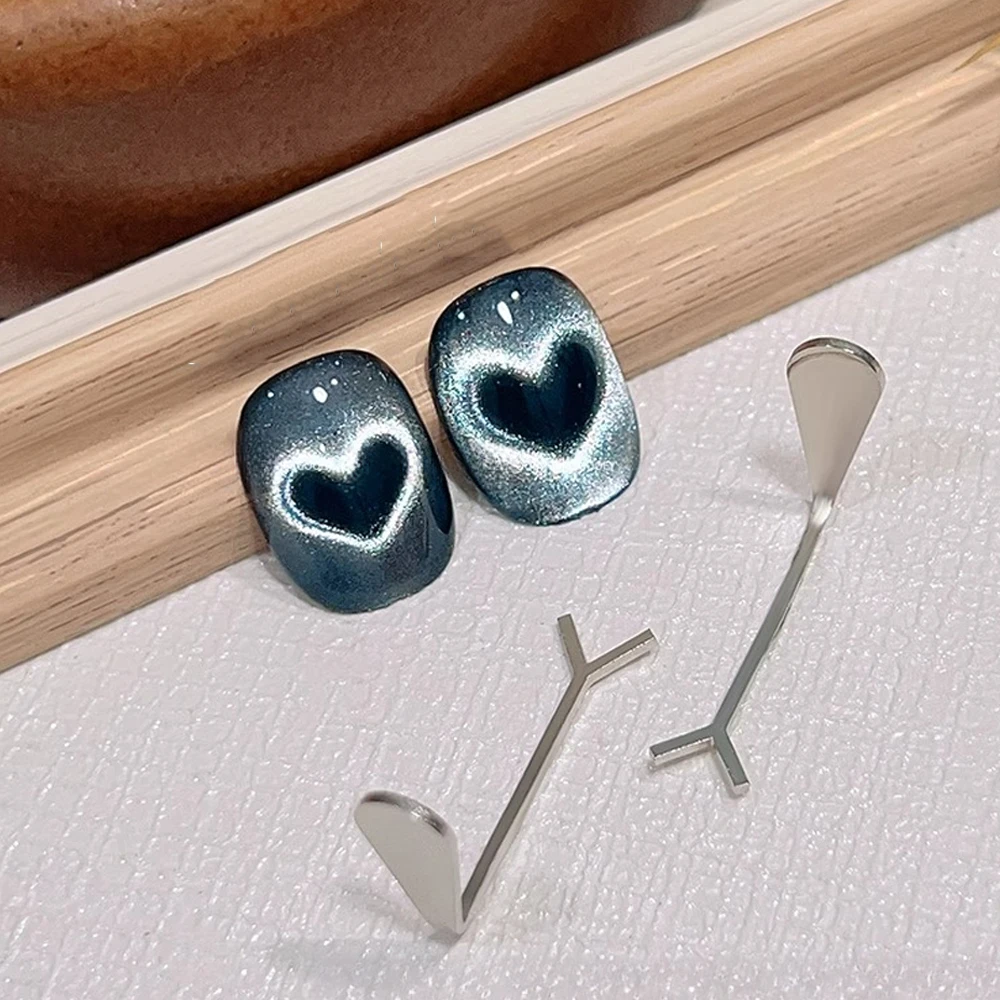 3pcs Y-shape+round Magnet Stick Set Heart-shaped Cat Eye Nail Magnet For Gel Polish Magnet Creating Heart On Nail Manicure Tools