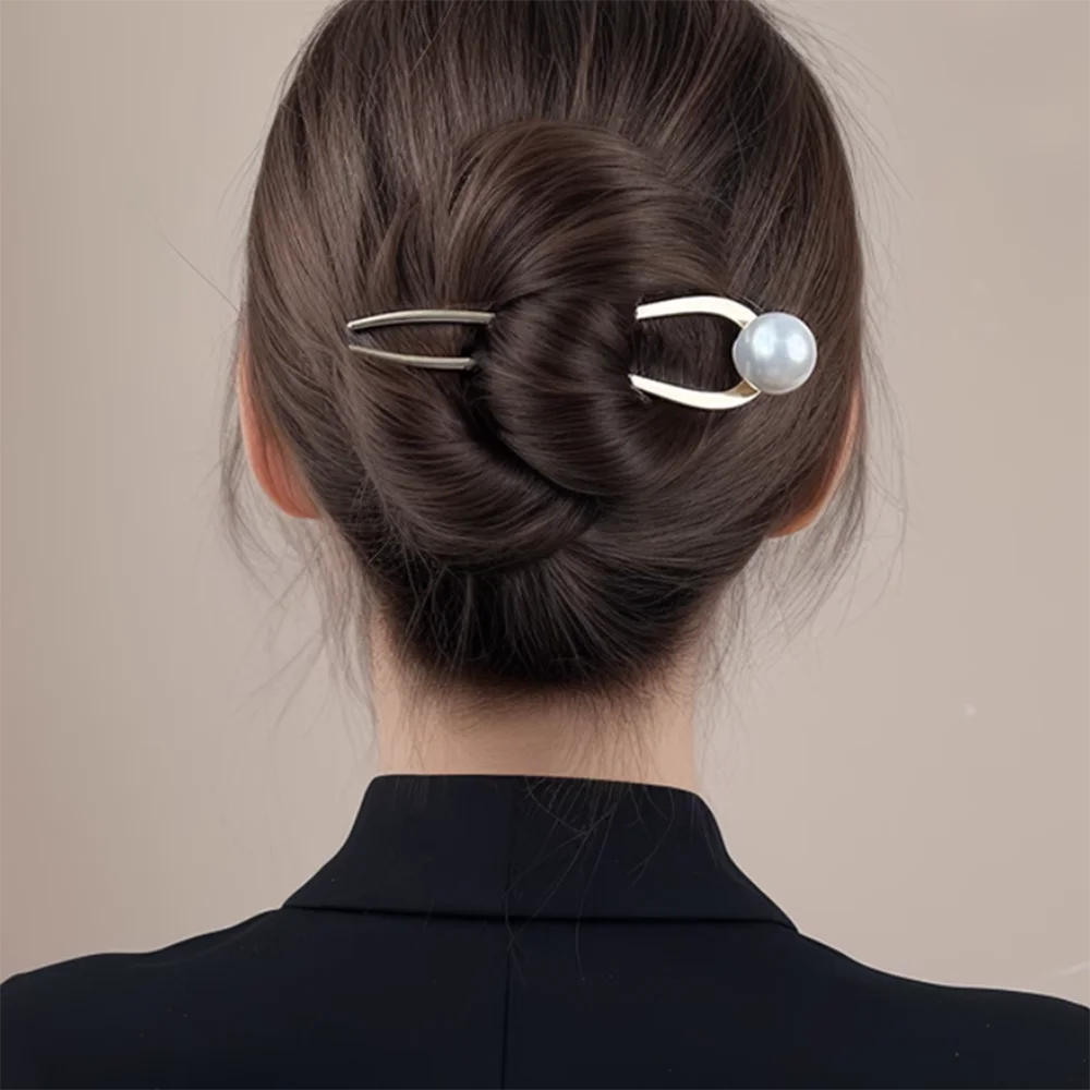 Haarstab im chinesischen Stil für Frauen und Mädchen, Vintage-Haarnadeln, modische U-förmige Haarspangen aus Metall, Haar-Accessoires – Detail 30