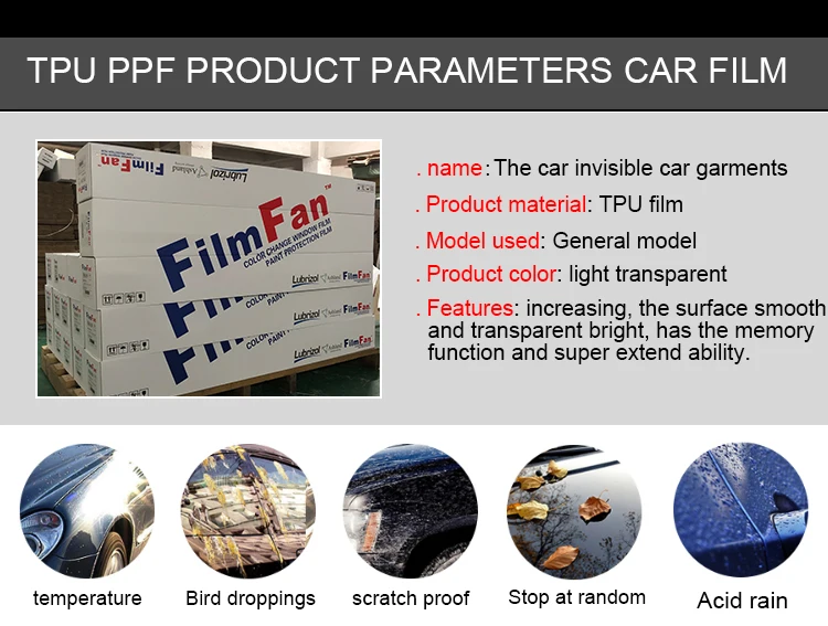 2025 Manufacturer Directly Sale Self-healing TPU PPF Car Paint Protection Film Hydrophobic Car Film Sticker for Car