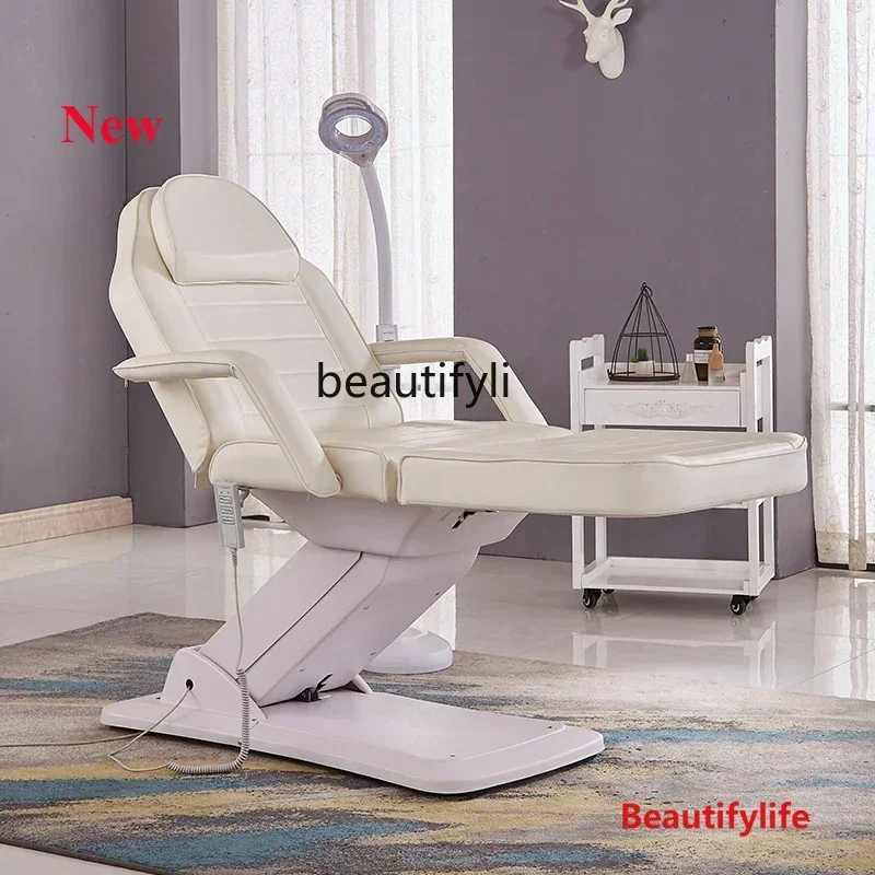 

cn8350 LHY zq Folding Electric Beauty Bed Widened Beauty Salon Special Waterproof Tattoo Body Massage Physiotherapy Massage Bed