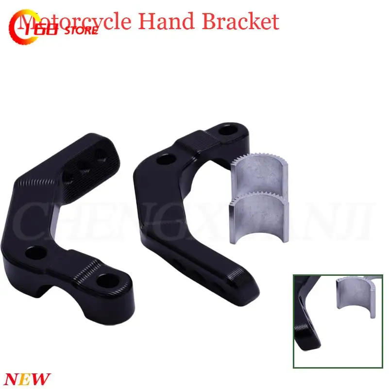 28mm Black Motorcycle Handguard Bracket Handlebar Mount Clamp Universal For KTM Huayang Dirt Bike Off Road Modification Parts