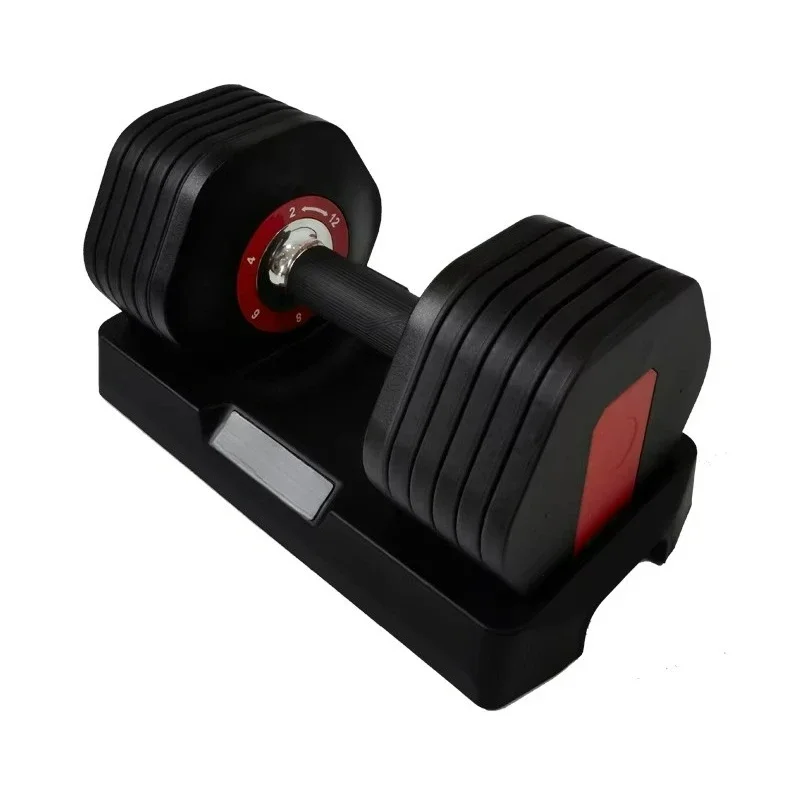 28kg Adjustable Dumbbell with Anti-slip Handle Adjustable Square Dumbbell for Powerlifting Training Durable Design Hot Sale