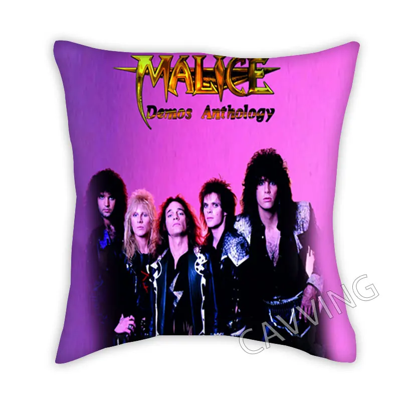 Malice Band  3D Printed Polyester Decorative Pillowcases Throw Pillow Cover Square Zipper Cases Fans Gifts Home Decor