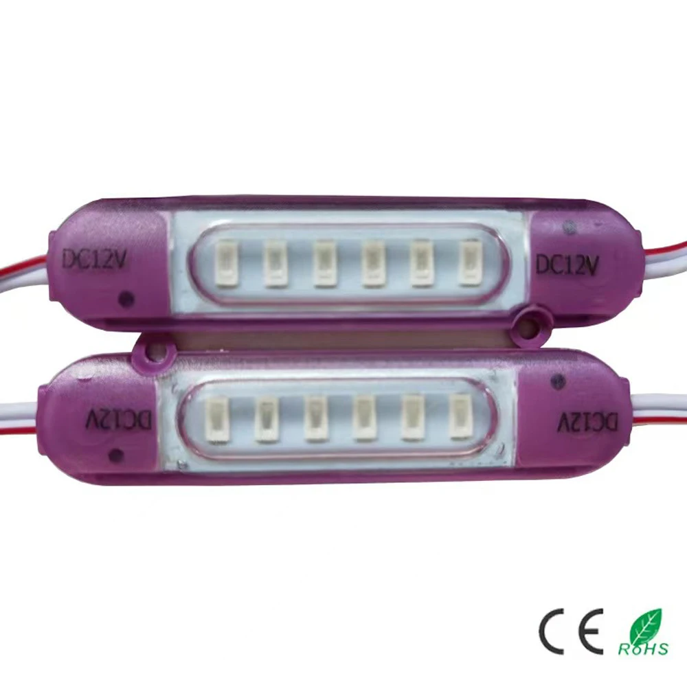 modulo de luz traseira led impermeavel luz de moldagem por injecao branco vermelho verde azul 5730 12v 24v 20 pcs 01