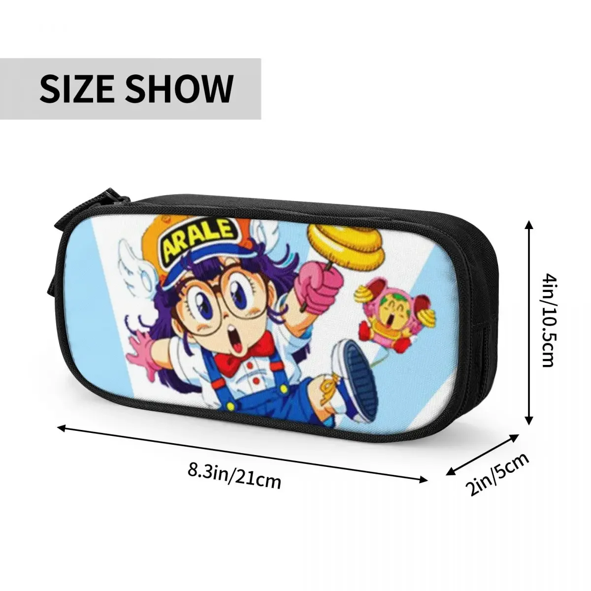 Arale Unchi-kun Pencil Cases Large Capacity Pen Bags Pen Box Pencil Pouch For Boys Girls Students Stationery School Office